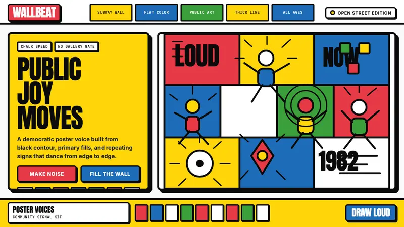 Keith Haring Pop — design style preview