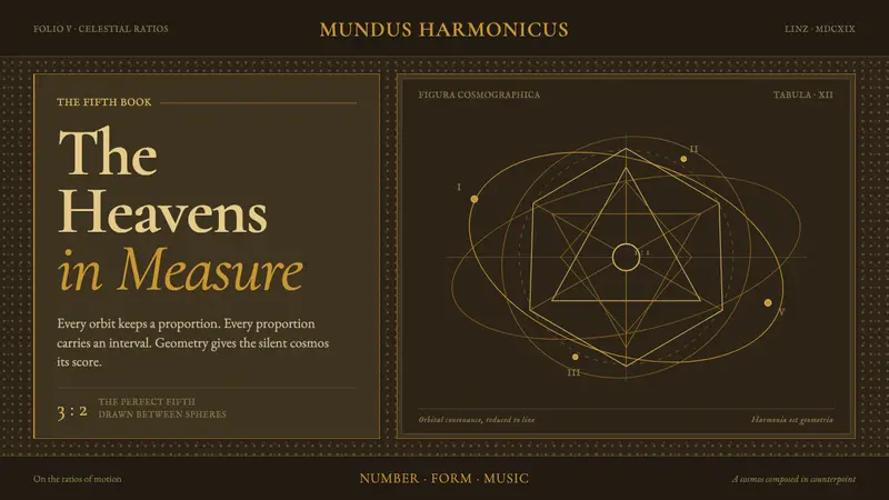 Kepler Harmonices Mundi — Cover