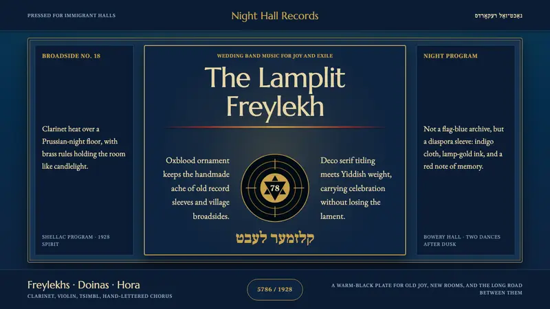 Klezmer Revival — design style preview