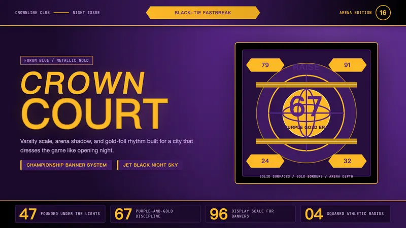Los Angeles Lakers — design style preview