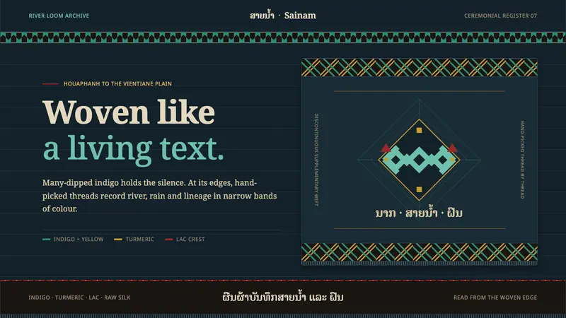 Lao Naga Textile — design style preview