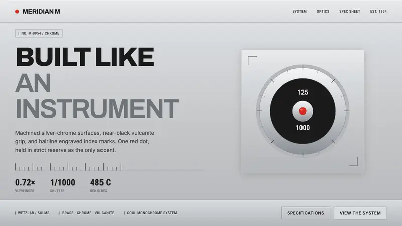 Leica M Silver Chrome — design style preview