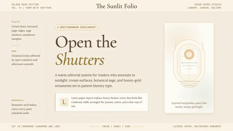 Light Academia — design style preview