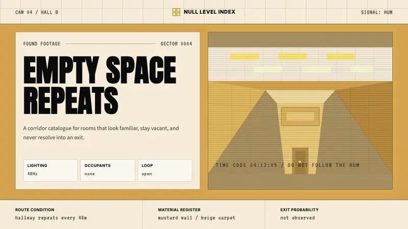Liminal Space Backrooms — Cover