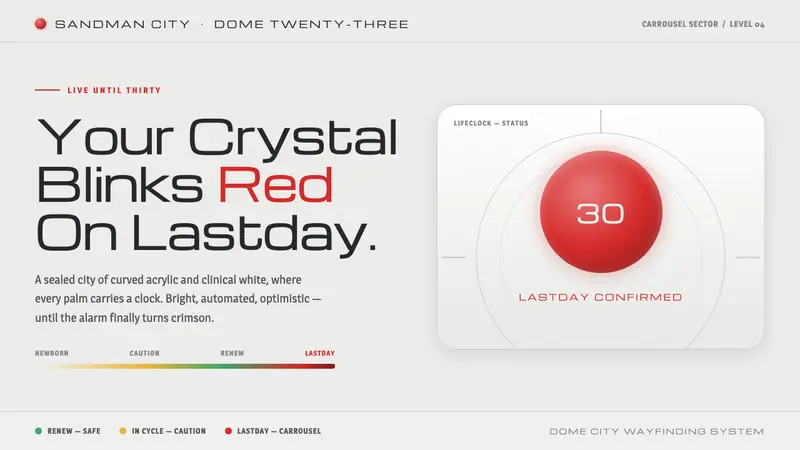 Logan's Run (1976) — design style preview