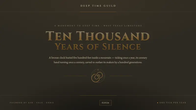 The Long Now Foundation — Cover