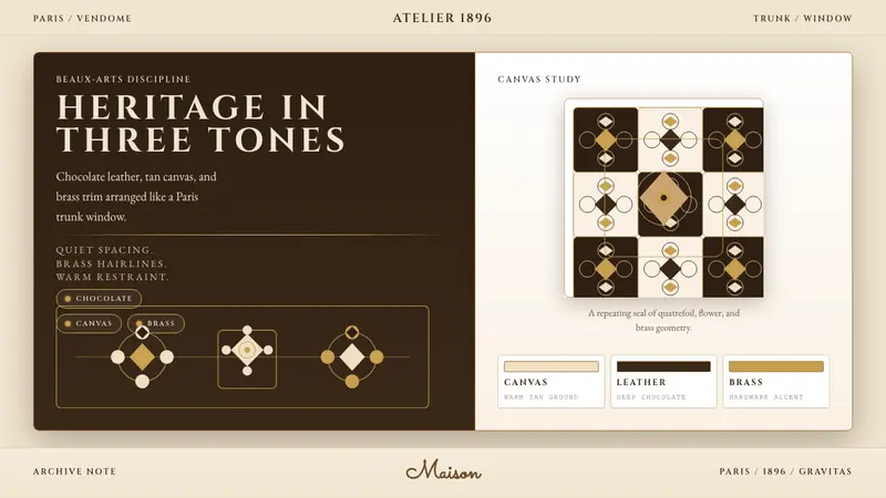Louis Vuitton Monogram — design style preview