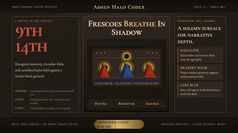 Macedonian Ohrid Fresco (Byzantine) — design style preview
