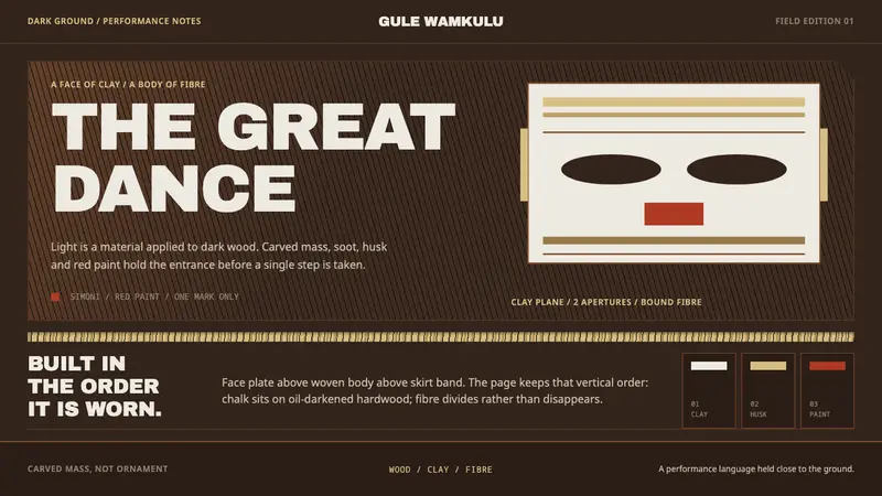 Gule Wamkulu Mask — Cover