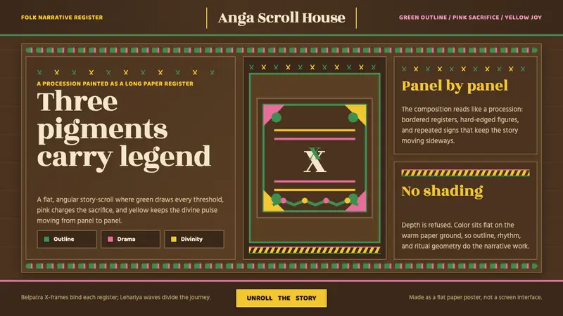 Manjusha Anga Snake-Scroll — design style preview