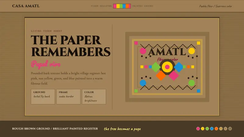 Mexican Amate Bark Paper — Cover