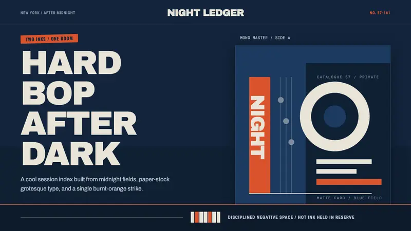 Blue Note Jazz — design style preview