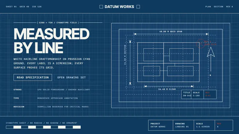 Architectural Blueprint — design style preview