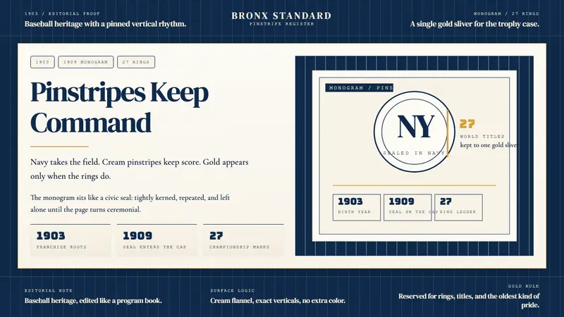 New York Yankees (Navy-Pinstripe) — Cover