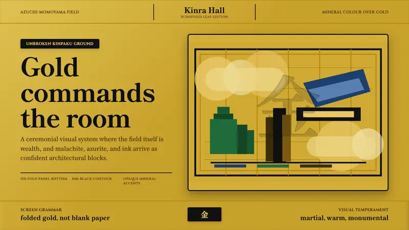 Momoyama Gold Screen — Cover