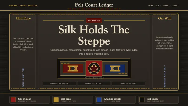 Mongolian Deel & Ger Felt — Cover