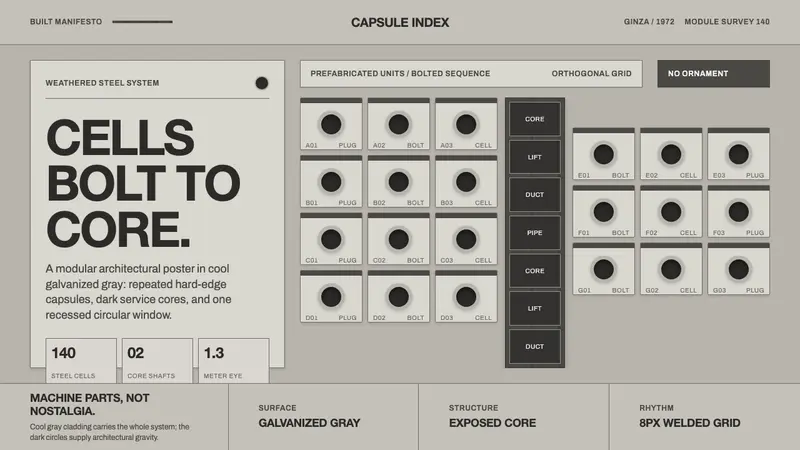 Nakagin Capsule Tower — design style preview