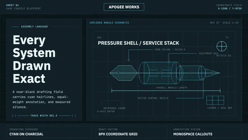 Spacecraft Schematic — design style preview