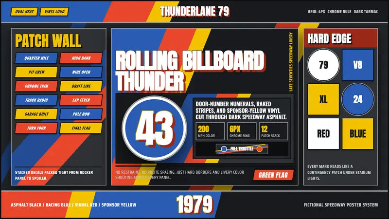 NASCAR Stock Car — design style preview