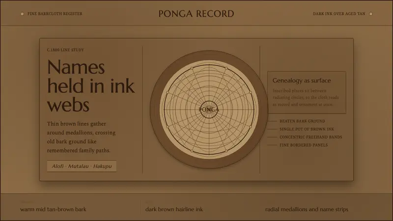 Niuean Hiapo Ponga Tapa — design style preview