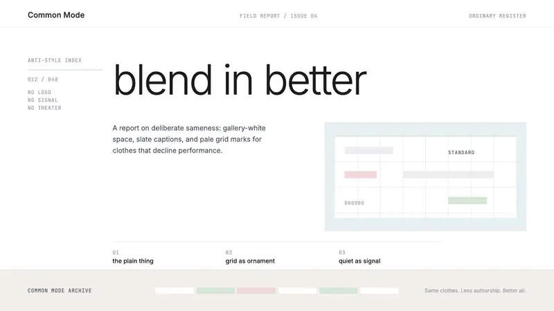 Normcore (2014) — design style preview