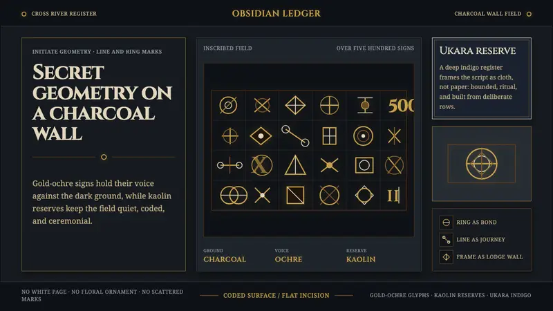 Nsibidi Script Cross River — design style preview