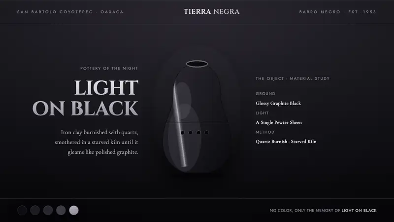 Oaxaca Barro Negro — design style preview
