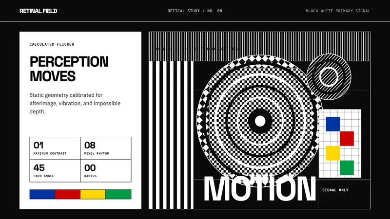 Op Art (Riley / Vasarely) — design style preview