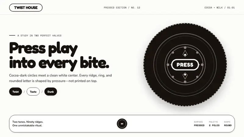 Oreo (1912) — design style preview