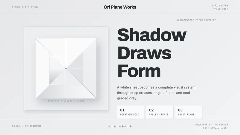 Origami Folded Paper — design style preview