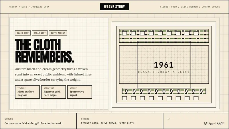 Palestinian Keffiyeh Grid — design style preview