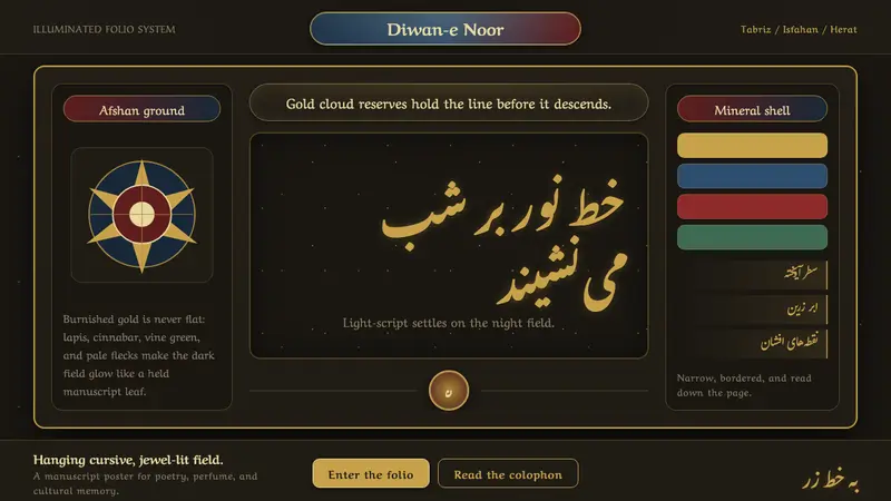 Persian Nastaliq Calligraphy — design style preview