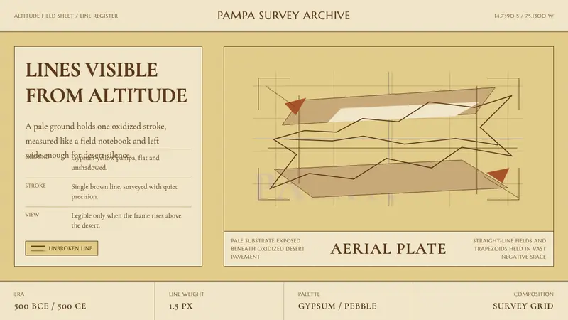 Peruvian Nazca Lines (Geoglyph) — design style preview
