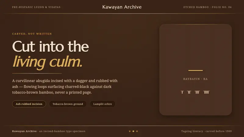 Baybayin Script — design style preview