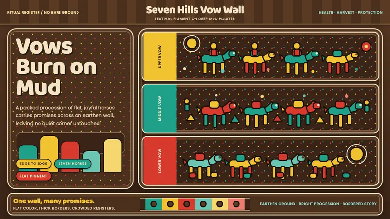 Pithora Rathwa Ritual Wall — design style preview