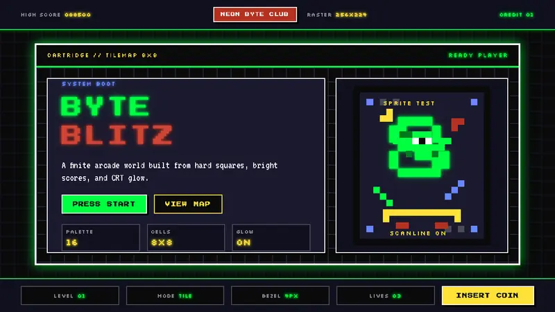 Pixel Art / 8-bit Retro — design style preview