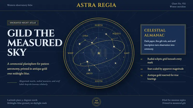Vintage Star Chart — design style preview