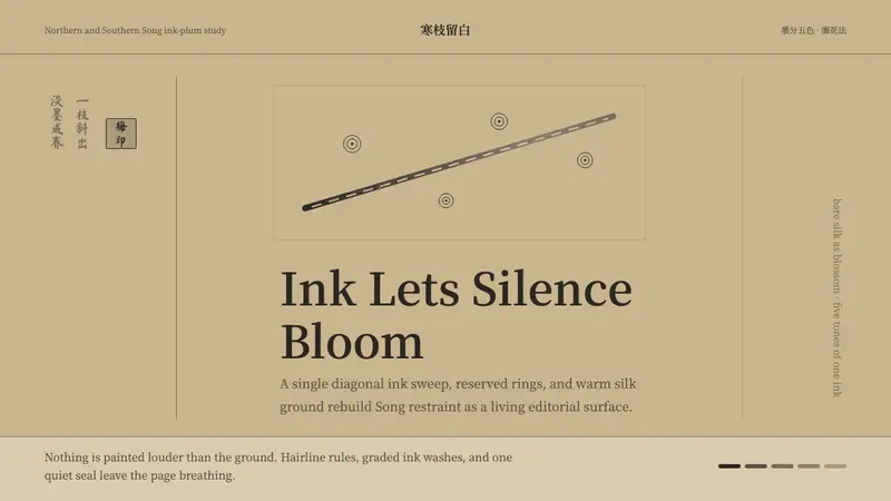 Plum Blossom Ink (宋) — design style preview