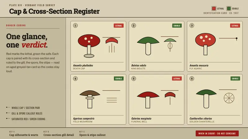 Poison Mushroom Color Chart — Cover