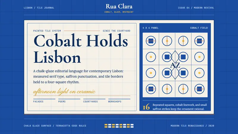 Portuguese Azulejo Modern — design style preview