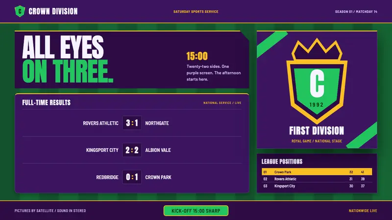 Premier League (1992) — design style preview