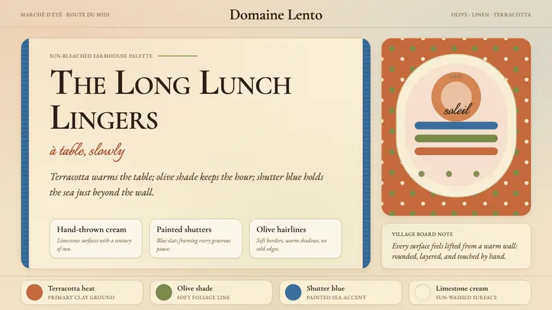 Provençal Mediterranean — design style preview