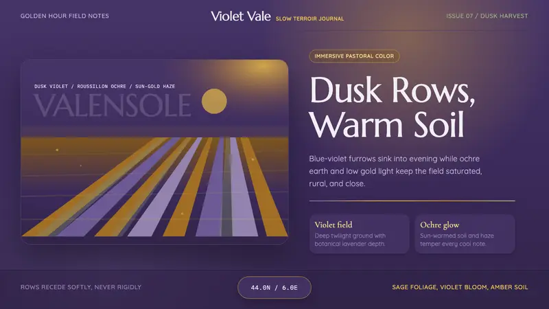 Provence Lavender — design style preview