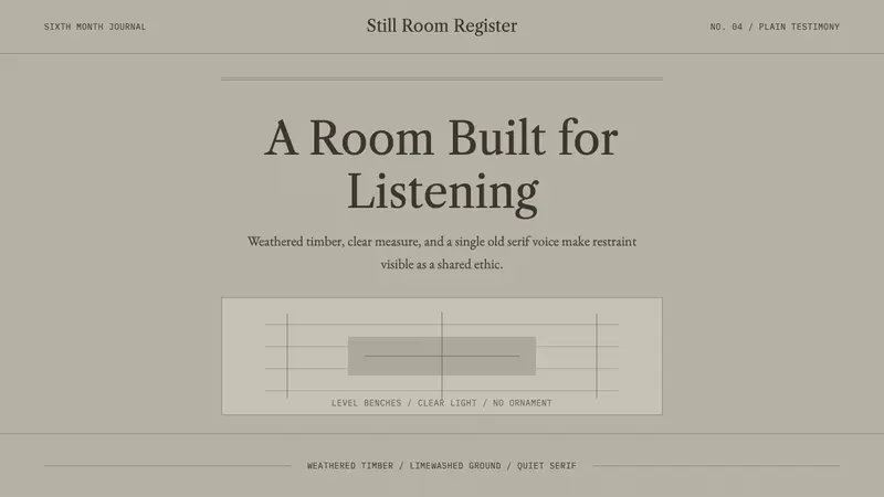 Quaker Plain Style — design style preview