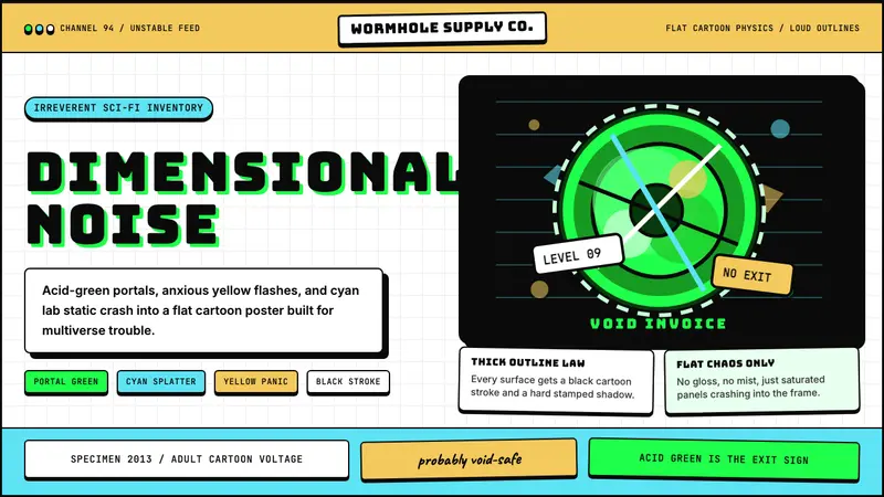 Rick and Morty — design style preview