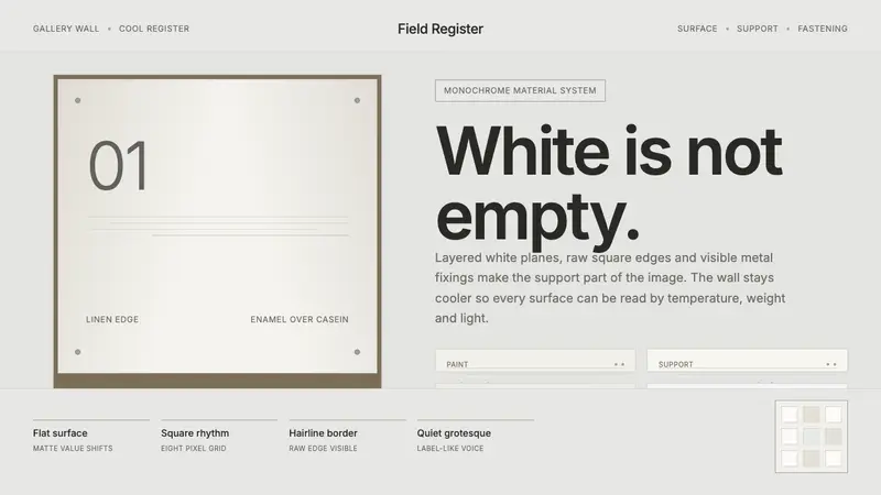 Robert Ryman White Painting — design style preview