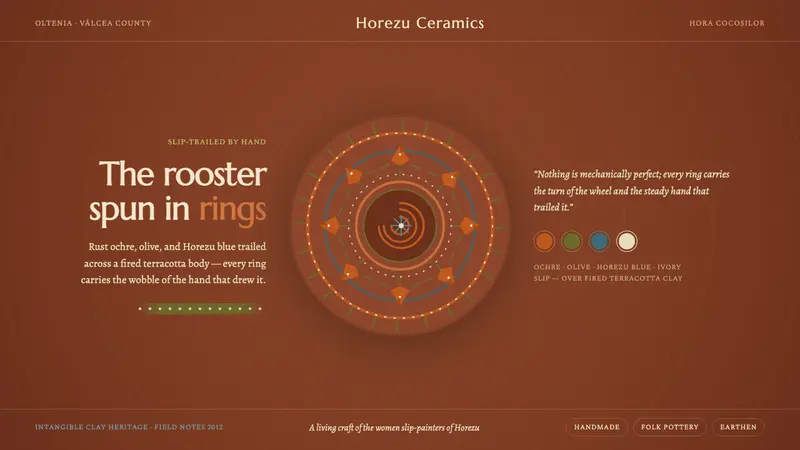 Horezu Ceramics — design style preview