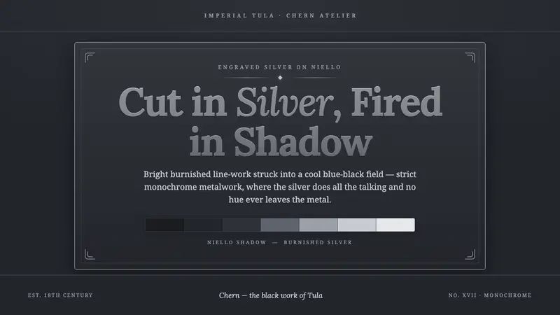 Tula Niello Silver — design style preview