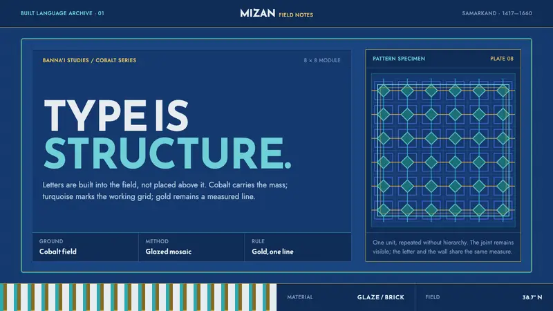 Registan Tilework — design style preview