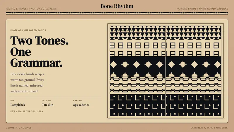 Samoan Tatau (Traditional Tattoo) — design style preview